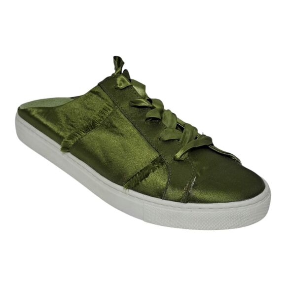 Free People Shoes - Free People Satin Naples Slip On Sneaker Olive Green Women's Vacation Comfort 41
